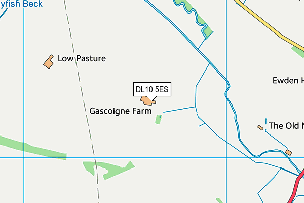DL10 5ES map - OS VectorMap District (Ordnance Survey) DL10 5ES map - OS VectorMap District (Ordnance Survey)