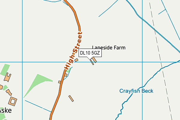 DL10 5GZ map - OS VectorMap District (Ordnance Survey) DL10 5GZ map - OS VectorMap District (Ordnance Survey)