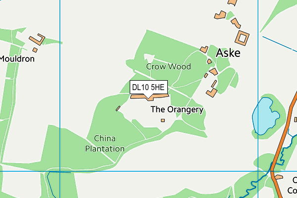 DL10 5HE map - OS VectorMap District (Ordnance Survey)