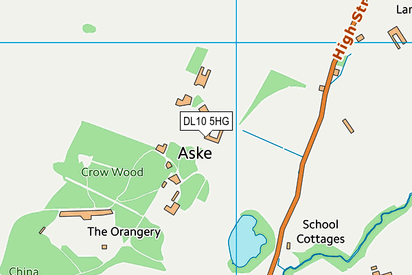 DL10 5HG map - OS VectorMap District (Ordnance Survey) DL10 5HG map - OS VectorMap District (Ordnance Survey)