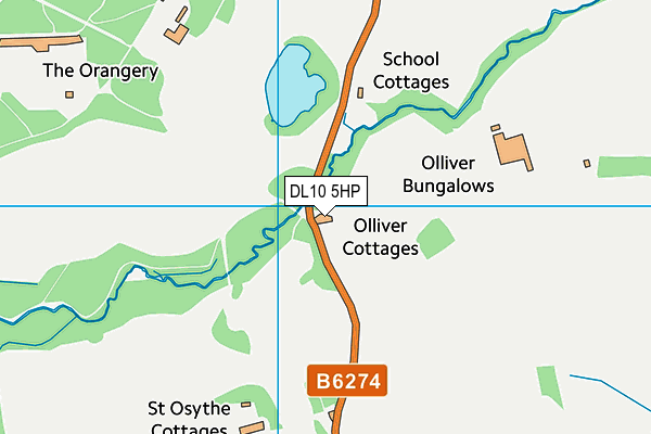 DL10 5HP map - OS VectorMap District (Ordnance Survey) DL10 5HP map - OS VectorMap District (Ordnance Survey)