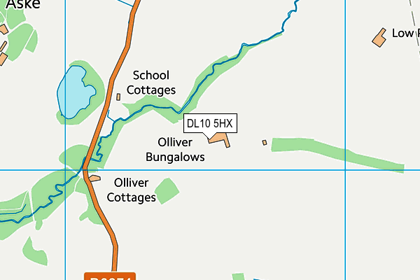 DL10 5HX map - OS VectorMap District (Ordnance Survey) DL10 5HX map - OS VectorMap District (Ordnance Survey)