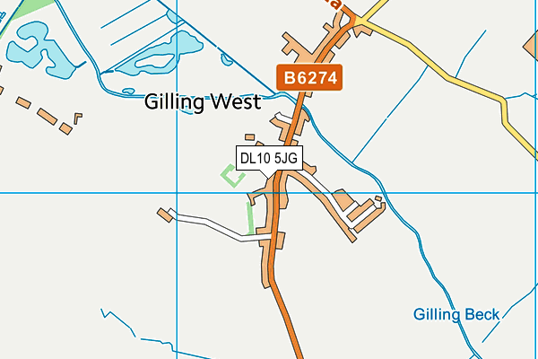 DL10 5JG map - OS VectorMap District (Ordnance Survey) DL10 5JG map - OS VectorMap District (Ordnance Survey)
