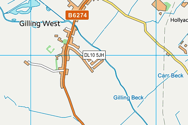 DL10 5JH map - OS VectorMap District (Ordnance Survey) DL10 5JH map - OS VectorMap District (Ordnance Survey)