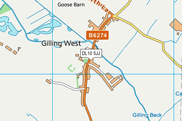 DL10 5JJ map - OS VectorMap District (Ordnance Survey) DL10 5JJ map - OS VectorMap District (Ordnance Survey)