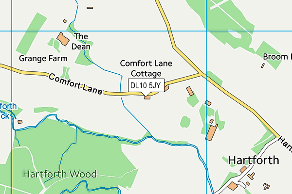 DL10 5JY map - OS VectorMap District (Ordnance Survey) DL10 5JY map - OS VectorMap District (Ordnance Survey)