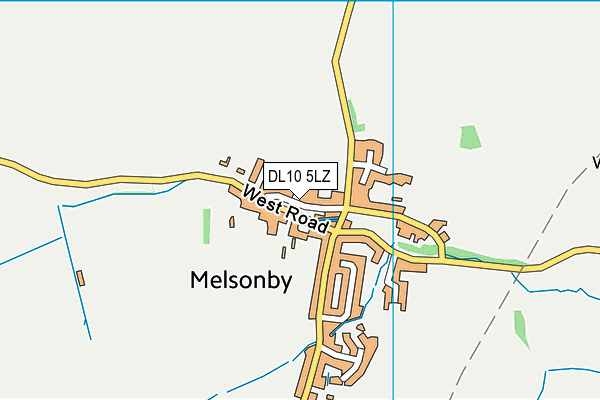 DL10 5LZ map - OS VectorMap District (Ordnance Survey) DL10 5LZ map - OS VectorMap District (Ordnance Survey)
