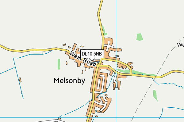 DL10 5NB map - OS VectorMap District (Ordnance Survey) DL10 5NB map - OS VectorMap District (Ordnance Survey)