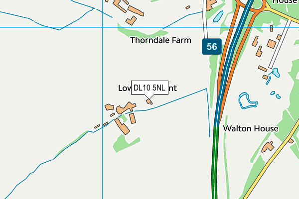 DL10 5NL map - OS VectorMap District (Ordnance Survey) DL10 5NL map - OS VectorMap District (Ordnance Survey)