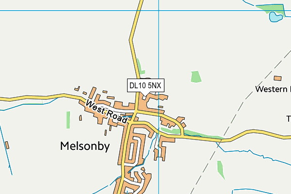 DL10 5NX map - OS VectorMap District (Ordnance Survey) DL10 5NX map - OS VectorMap District (Ordnance Survey)
