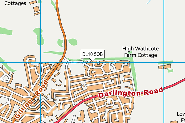 DL10 5QB map - OS VectorMap District (Ordnance Survey)