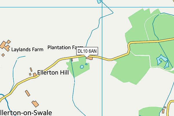 DL10 6AN map - OS VectorMap District (Ordnance Survey) DL10 6AN map - OS VectorMap District (Ordnance Survey)