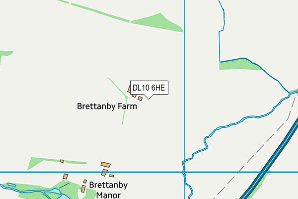 DL10 6HE map - OS VectorMap District (Ordnance Survey)
