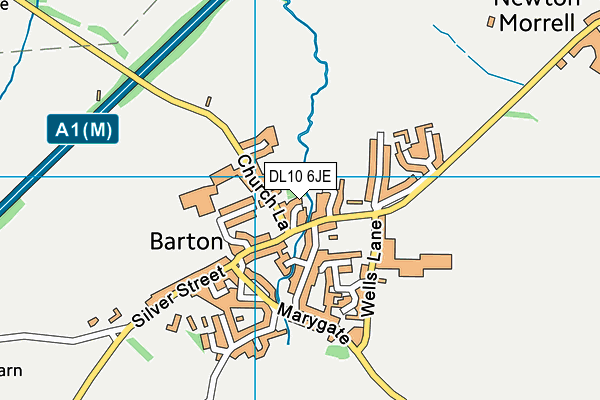 DL10 6JE map - OS VectorMap District (Ordnance Survey)