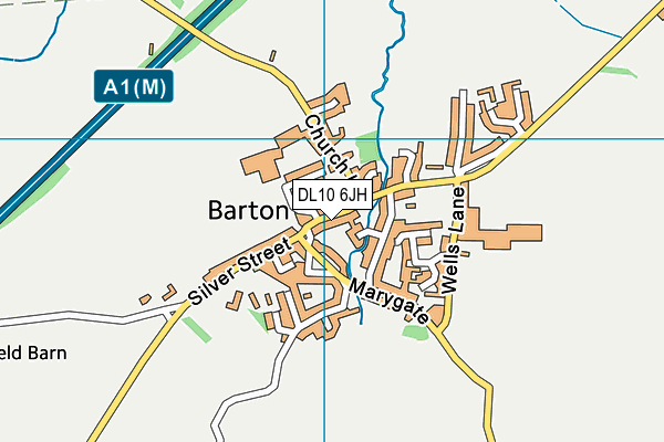 DL10 6JH map - OS VectorMap District (Ordnance Survey)