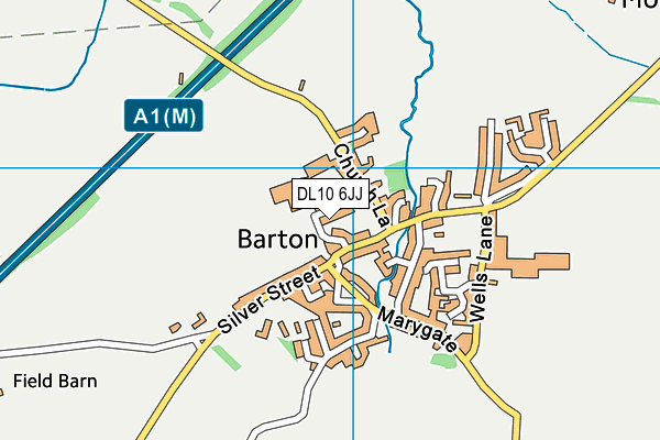 DL10 6JJ map - OS VectorMap District (Ordnance Survey) DL10 6JJ map - OS VectorMap District (Ordnance Survey)
