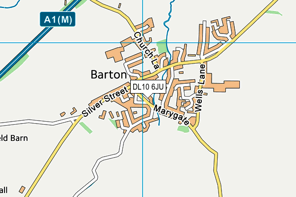 DL10 6JU map - OS VectorMap District (Ordnance Survey)