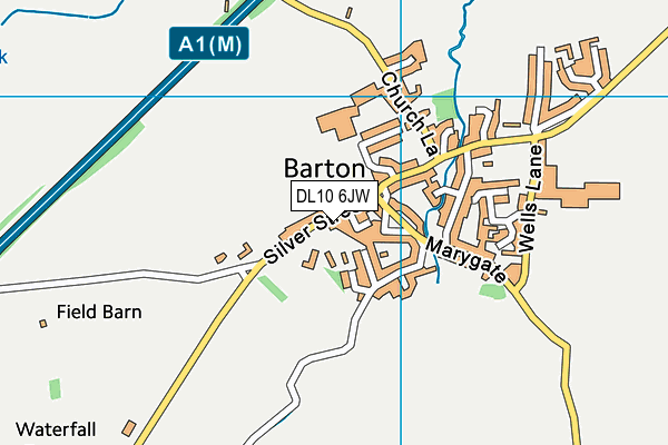 DL10 6JW map - OS VectorMap District (Ordnance Survey)