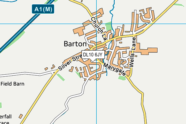 DL10 6JY map - OS VectorMap District (Ordnance Survey) DL10 6JY map - OS VectorMap District (Ordnance Survey)