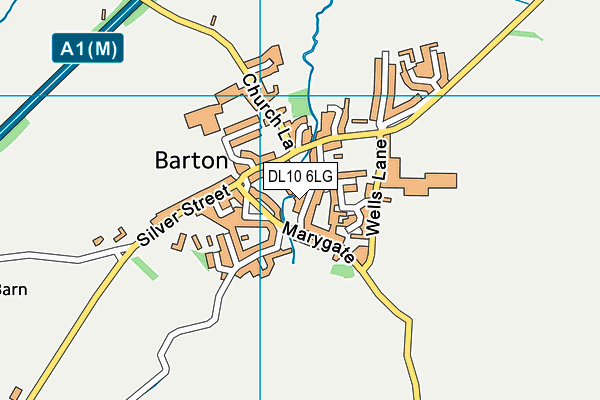 DL10 6LG map - OS VectorMap District (Ordnance Survey) DL10 6LG map - OS VectorMap District (Ordnance Survey)