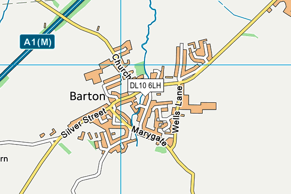 DL10 6LH map - OS VectorMap District (Ordnance Survey) DL10 6LH map - OS VectorMap District (Ordnance Survey)