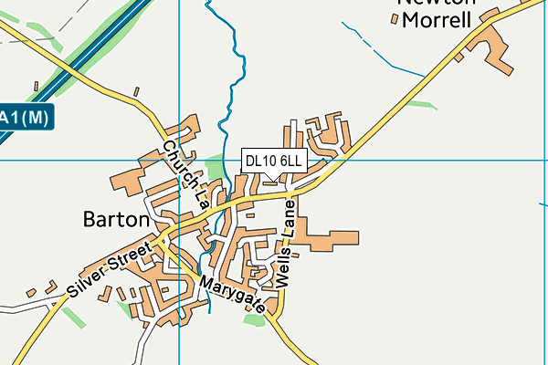 DL10 6LL map - OS VectorMap District (Ordnance Survey) DL10 6LL map - OS VectorMap District (Ordnance Survey)