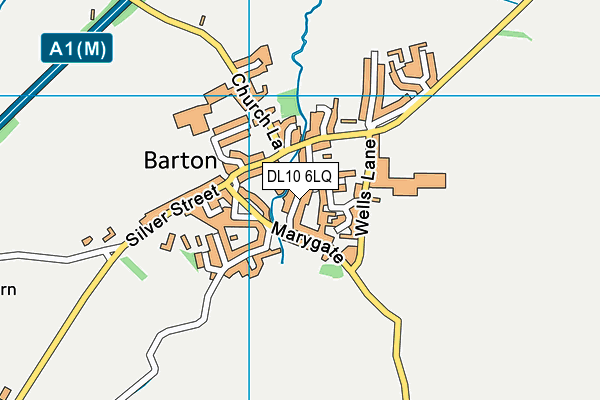 DL10 6LQ map - OS VectorMap District (Ordnance Survey)