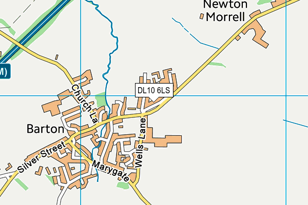 DL10 6LS map - OS VectorMap District (Ordnance Survey) DL10 6LS map - OS VectorMap District (Ordnance Survey)