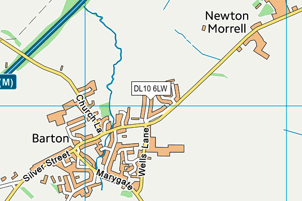 DL10 6LW map - OS VectorMap District (Ordnance Survey)