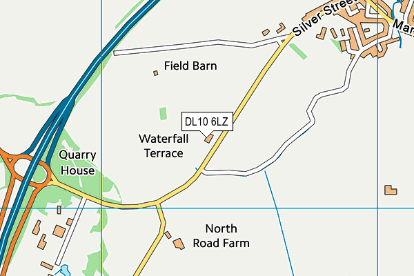 DL10 6LZ map - OS VectorMap District (Ordnance Survey) DL10 6LZ map - OS VectorMap District (Ordnance Survey)