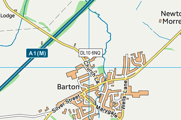 DL10 6NQ map - OS VectorMap District (Ordnance Survey)