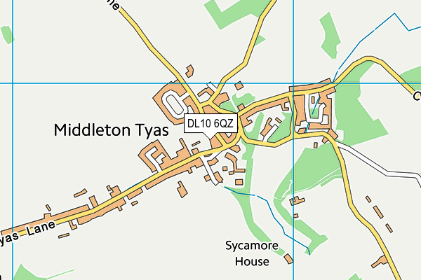 DL10 6QZ map - OS VectorMap District (Ordnance Survey)