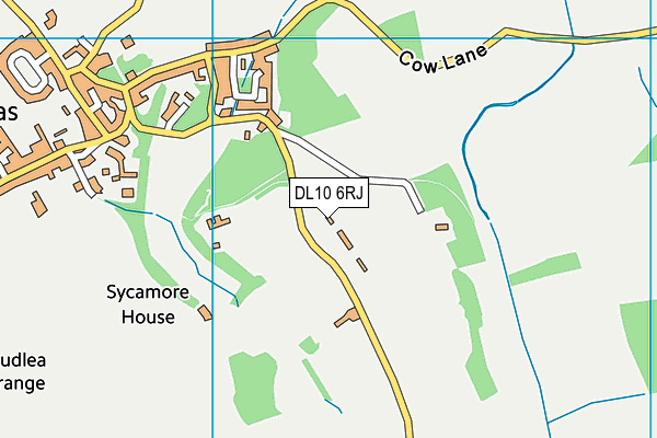 DL10 6RJ map - OS VectorMap District (Ordnance Survey) DL10 6RJ map - OS VectorMap District (Ordnance Survey)