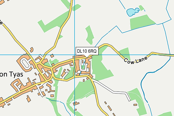 DL10 6RQ map - OS VectorMap District (Ordnance Survey) DL10 6RQ map - OS VectorMap District (Ordnance Survey)