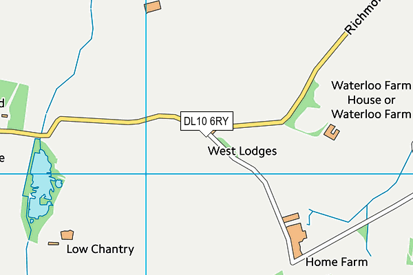 DL10 6RY map - OS VectorMap District (Ordnance Survey) DL10 6RY map - OS VectorMap District (Ordnance Survey)