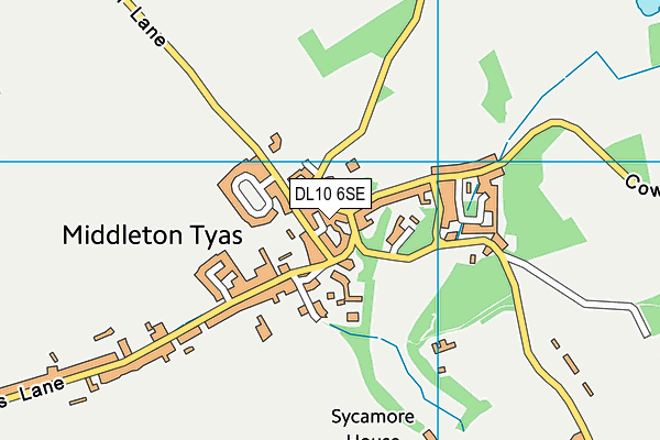 DL10 6SE map - OS VectorMap District (Ordnance Survey) DL10 6SE map - OS VectorMap District (Ordnance Survey)