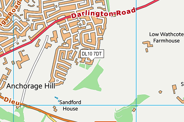 DL10 7DT map - OS VectorMap District (Ordnance Survey) DL10 7DT map - OS VectorMap District (Ordnance Survey)