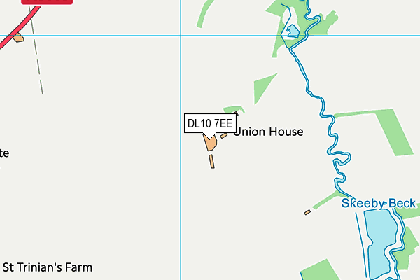 DL10 7EE map - OS VectorMap District (Ordnance Survey) DL10 7EE map - OS VectorMap District (Ordnance Survey)