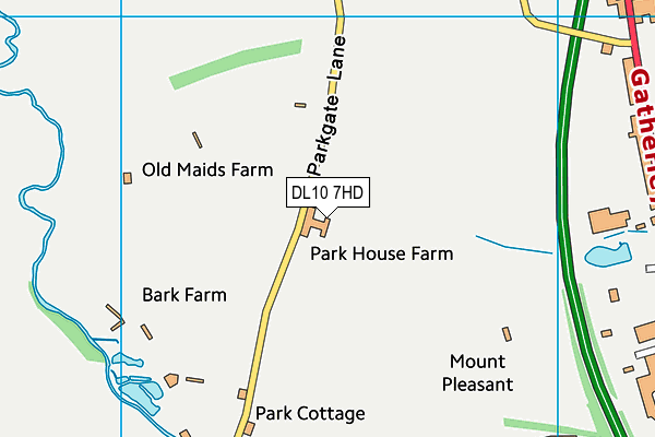 DL10 7HD map - OS VectorMap District (Ordnance Survey) DL10 7HD map - OS VectorMap District (Ordnance Survey)