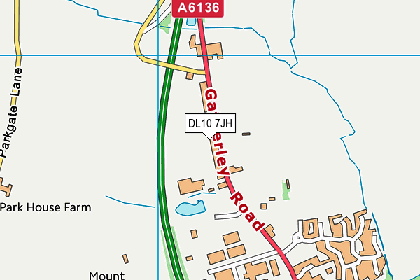 DL10 7JH map - OS VectorMap District (Ordnance Survey) DL10 7JH map - OS VectorMap District (Ordnance Survey)