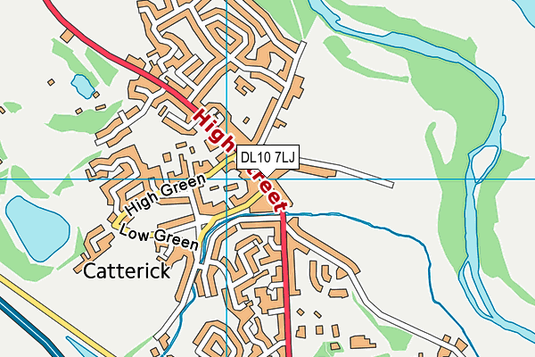 DL10 7LJ map - OS VectorMap District (Ordnance Survey) DL10 7LJ map - OS VectorMap District (Ordnance Survey)