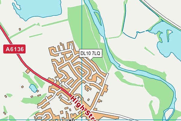 DL10 7LQ map - OS VectorMap District (Ordnance Survey) DL10 7LQ map - OS VectorMap District (Ordnance Survey)