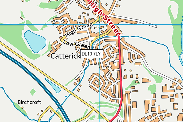 DL10 7LY map - OS VectorMap District (Ordnance Survey)