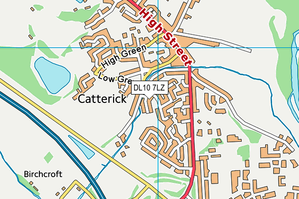 DL10 7LZ map - OS VectorMap District (Ordnance Survey)
