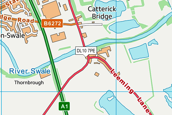 DL10 7PE map - OS VectorMap District (Ordnance Survey) DL10 7PE map - OS VectorMap District (Ordnance Survey)