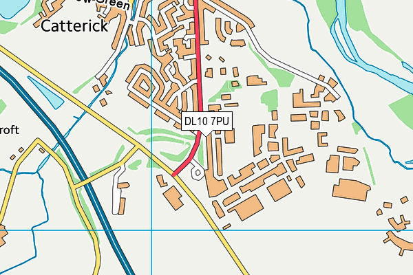 DL10 7PU map - OS VectorMap District (Ordnance Survey) DL10 7PU map - OS VectorMap District (Ordnance Survey)