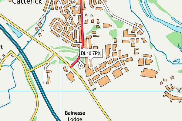 DL10 7PX map - OS VectorMap District (Ordnance Survey) DL10 7PX map - OS VectorMap District (Ordnance Survey)