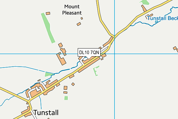 DL10 7QN map - OS VectorMap District (Ordnance Survey)