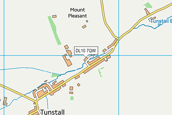 DL10 7QW map - OS VectorMap District (Ordnance Survey) DL10 7QW map - OS VectorMap District (Ordnance Survey)