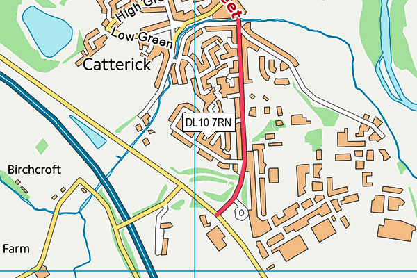 DL10 7RN map - OS VectorMap District (Ordnance Survey)